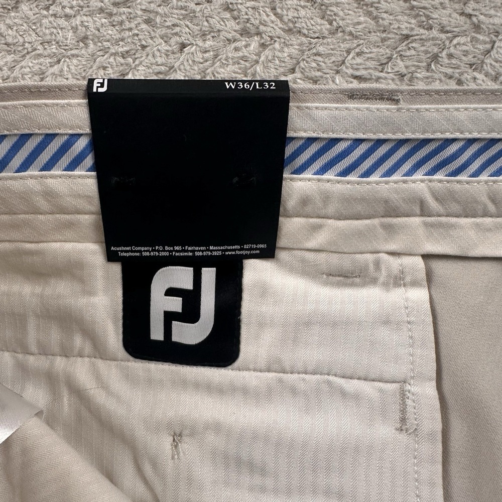 NWT FootJoy Golf Pants Mens 36x32 Performance Business Luxury Office Stone - Picture 14 of 16